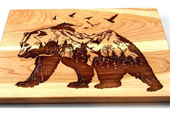 bear cutting board