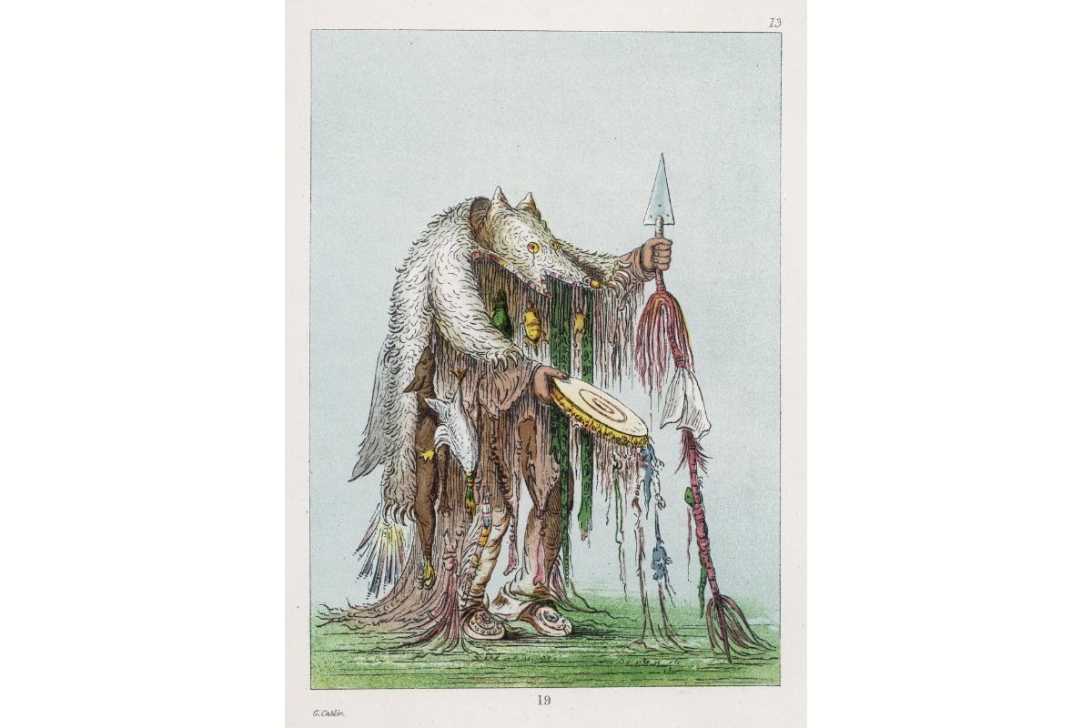Blackfoot Medicine Man by Catlin