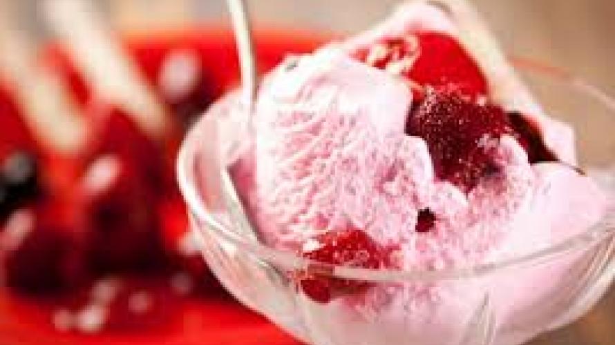 Strawberry ice cream