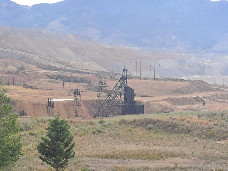 View of headframes