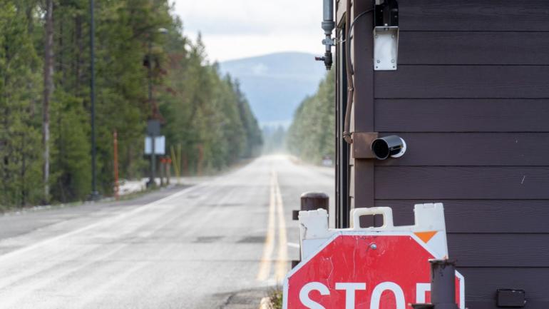 West Yellowstone gate